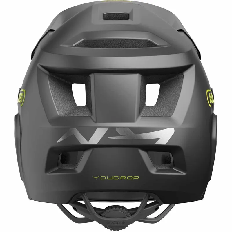 Abus Youdrop Full Face Convertible Youth Helmet in Velvet Black-2